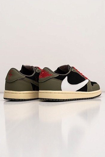 Кроссовки Travis Scott x Nike Air Jordan 1 Low - Green   