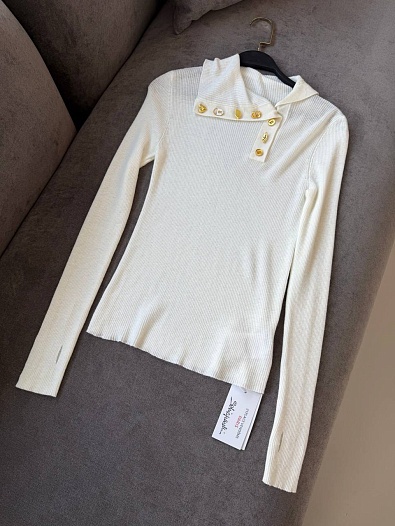 Женский трикотажный лонгслив Schiaparelli premium - White   