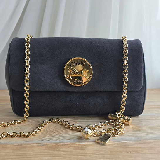 Замшевая сумка Chloe Small Heritage 28x17 см
