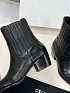 Женские кожаные сапоги Celine Premium - Black