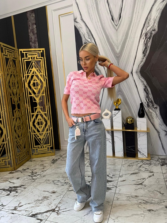 Синие женские джинсы Loewe