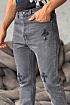 Мужские джинсы Chrome Hearts multi-patch - Black Washed