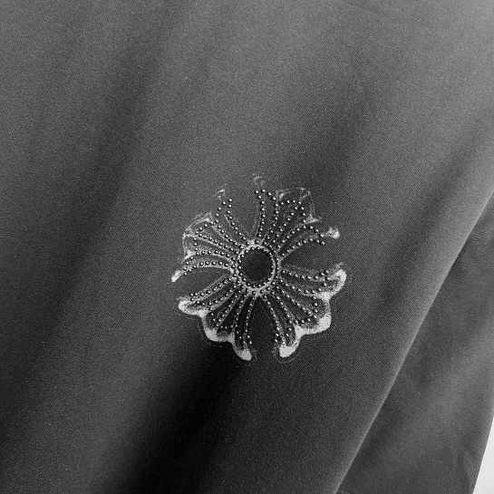 Чёрная оверсайз футболка Chrome Hearts Premium