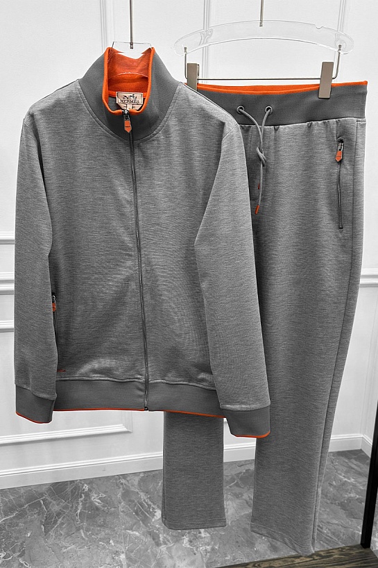 Спортивные штаны Hermes серого цвета