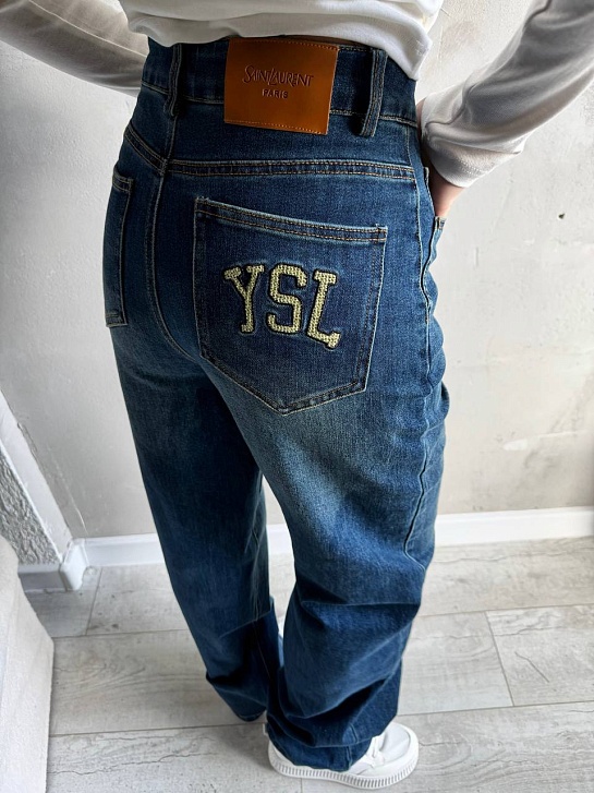 Женские синие джинсы Yves Saint Laurent premium