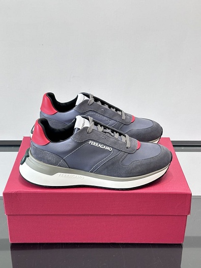Мужские комбинированные кроссовки Salvatore Ferragamo   