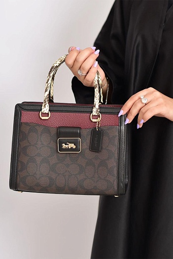 Кожаная сумка Coach Grace Carryall 24x18 см (3 расцветки)   