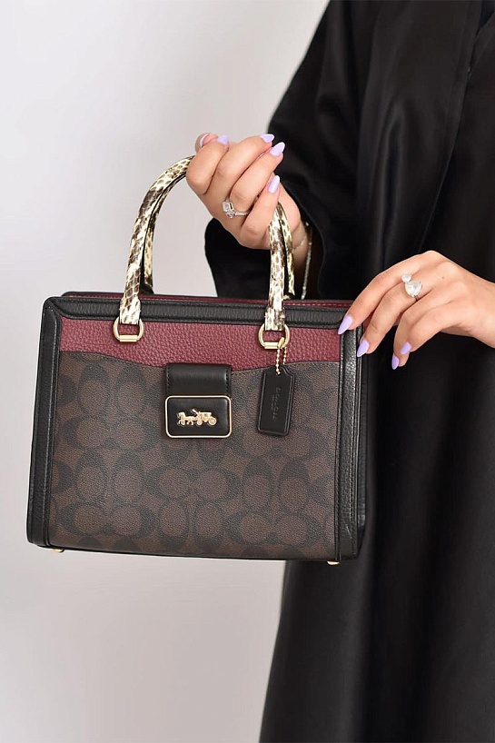 Кожаная сумка Coach Grace Carryall 24x18 см (3 расцветки)