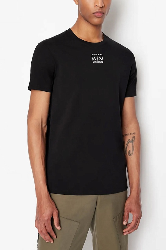 Футболка чёрного цвета Armani Exchange