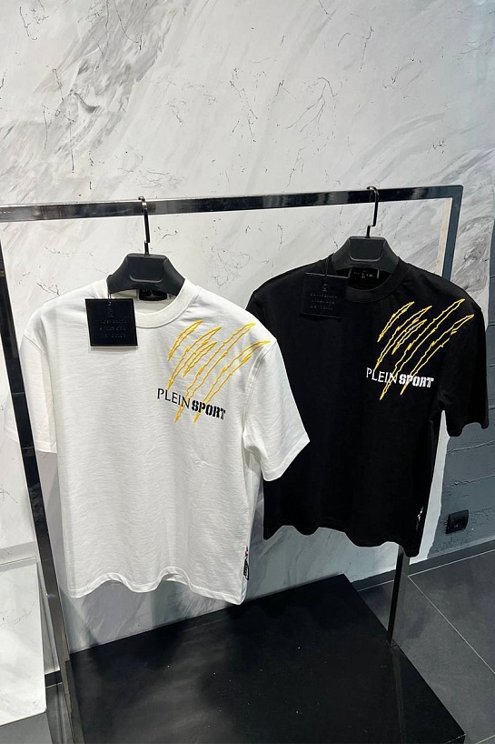 Мужская чёрная футболка Philipp Plein Sport