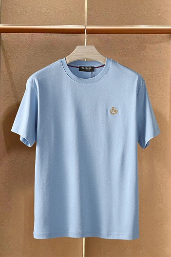 Мужская футболка Loro Piana Premium - Light Blue   