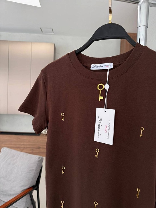 Женская футболка Schiaparelli premium - Brown