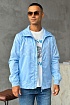 Ветровка голубого цвета Louis Vuitton Damier Spread Windbreaker