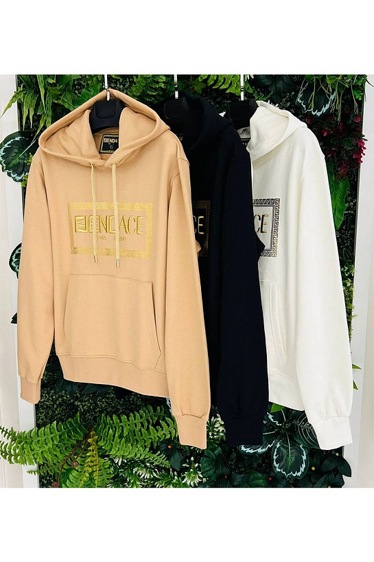 Чёрная мужская кофта Collaboration Fendi x Versace Fendace Logo