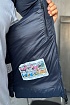 Мужской синий жилет Moncler Cardamine logo-patch