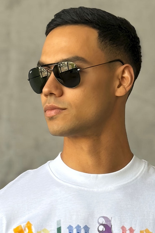 Солнцезащитные очки Ray-Ban Outdorsman - Green / Silver