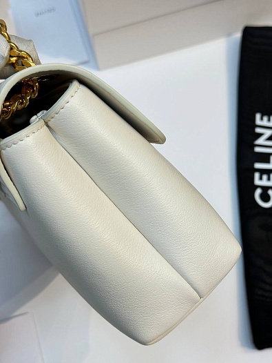 Женская сумка Celine Victorire Medium Premium 21x12x7 см - White   