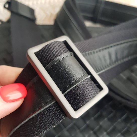 Кожаная сумка Bottega Veneta 27x26 см - Black