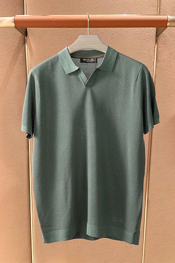 Мужское поло Loro Piana premium - Green   