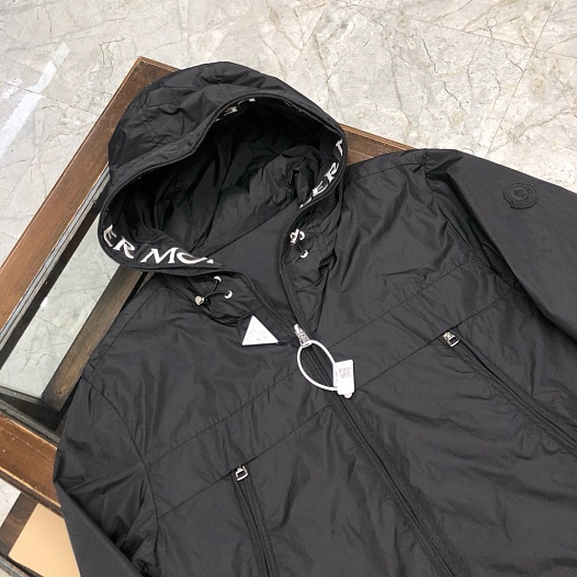 Двусторонняя ветровка Moncler чёрного цвета   