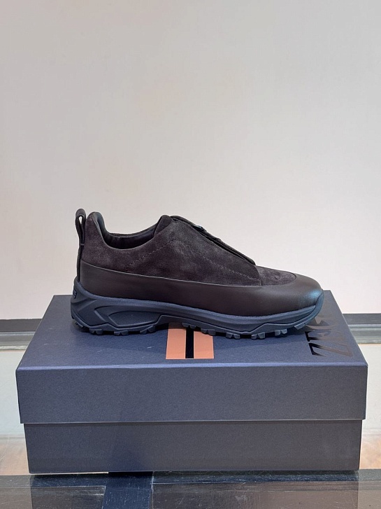 Мужские кроссовки Zegna Triple Stitch Monte - Brown