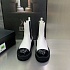 Женские кожаные сапоги Chanel Cruise premium - White / Black