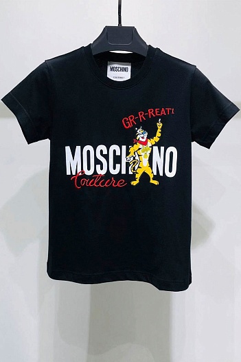 Женская чёрная футболка Moschino Frosties   