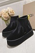 Женские ботинки с мехомм UGG Deeper - Black