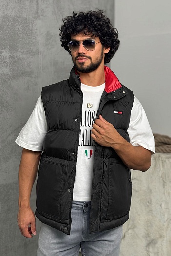 Мужской чёрный жилет Tommy Hilfiger   