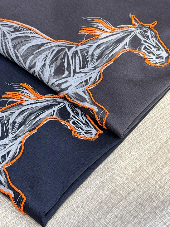 Мужская синяя футболка Hermes Premium