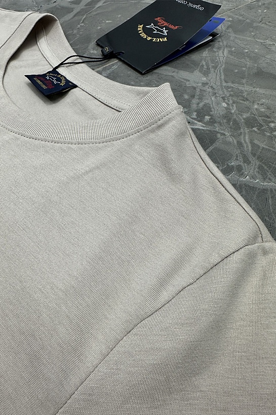 Футболка светло-бежевого цвета Paul & Shark logo-patch