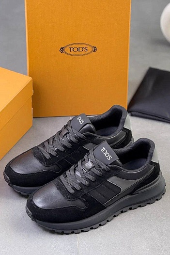 Мужские кроссовки Tod's чёрного цвета   