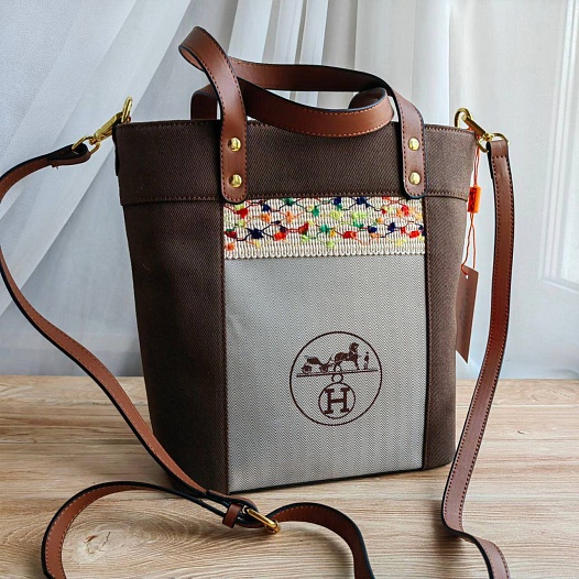 Кожаная сумка Hermes 27x23 см   