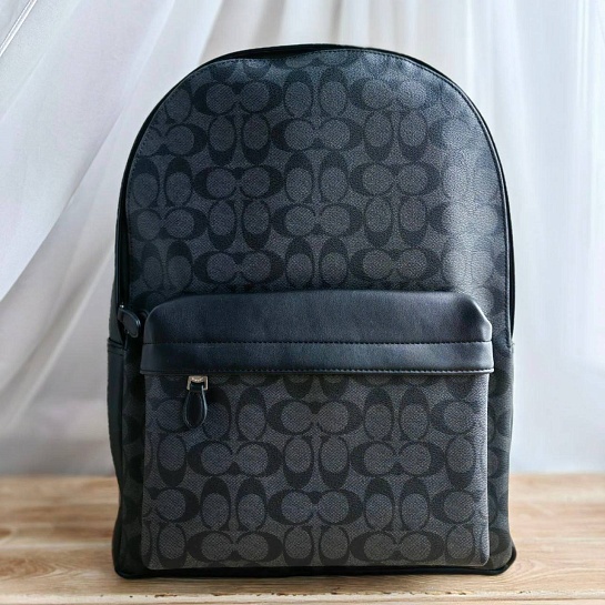 Кожаный рюкзак Coach monogram 39x30 см