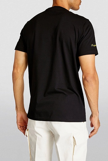 Мужская чёрная футболка Polo Ralph Lauren "Bear"   