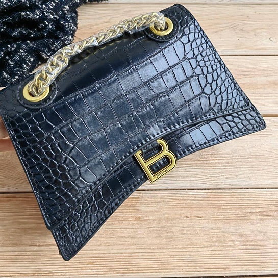 Женская кожаная сумка Balenciaga Сrush 25x16 см