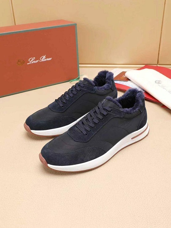 Кроссовки с мехом Loro Piana Week End Walk Evo