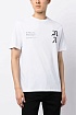 Белая оверсайз футболка Amiri x Wes Lang Checker Skull