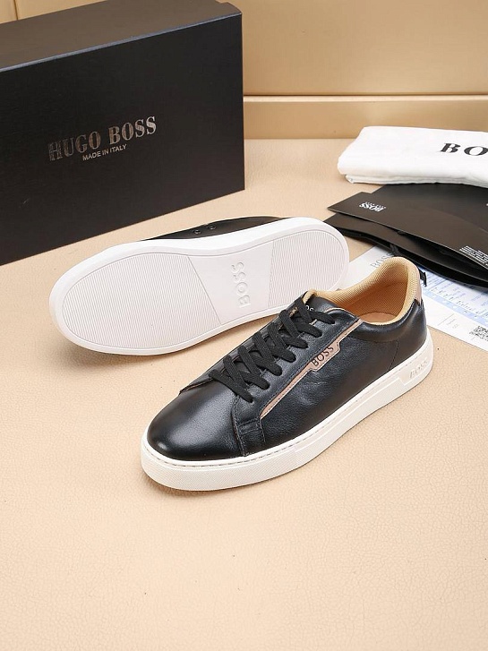 Кожаные кроссовки Hugo Boss Rhys