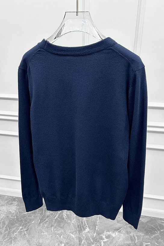 Мужской кардиган Brioni logo-detail - Navy