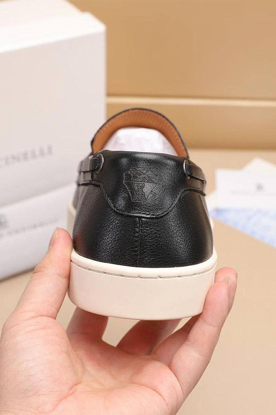 Мужские кожаные лоферы Brunello Cucinelli