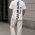 Футболка белого цвета Balmain Paris logo-print