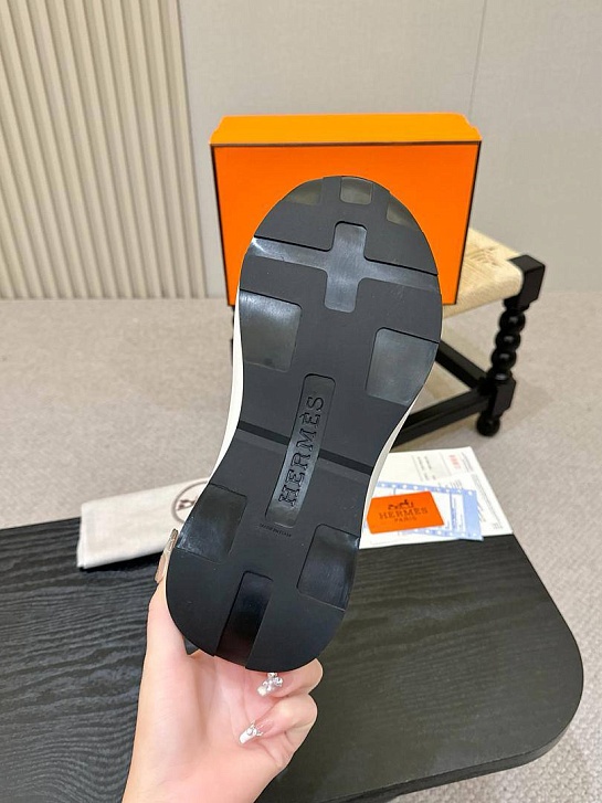 Мужские кожаные кроссовки Hermes