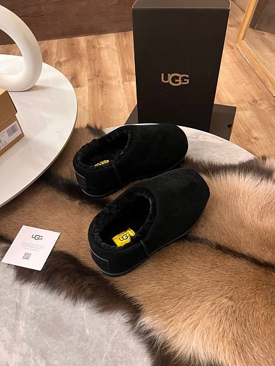 Женские слипоны с мехом UGG Tasman - Black   
