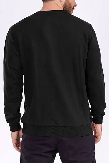 Свитшот чёрного цвета Paul & Shark logo-print   