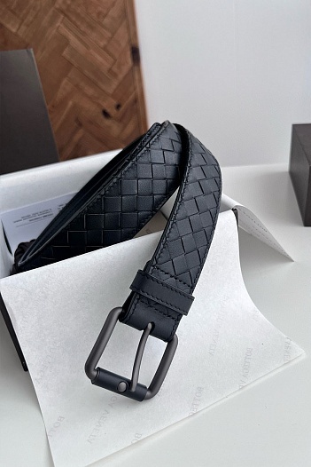Кожаный ремень Bottega Veneta Premium (ширина 3.5 см)   