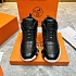 Кроссовки с мехом Hermes Bouncing high-top - Black / White