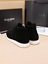 Замшевые лоферы с мехом Hugo Boss high-top - Black
