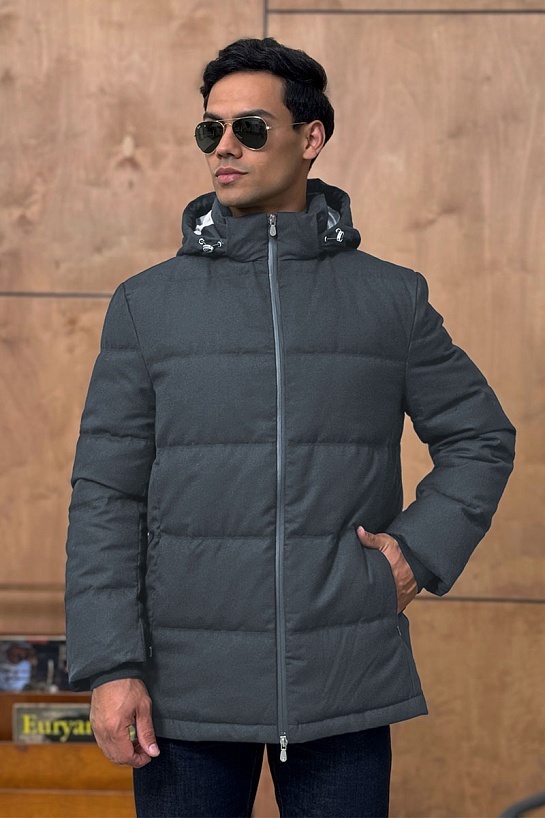 Мужской пуховик Brunello Cucinelli Premium - Dark Grey