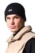 Шапка чёрного цвета Lacoste logo-embroidered